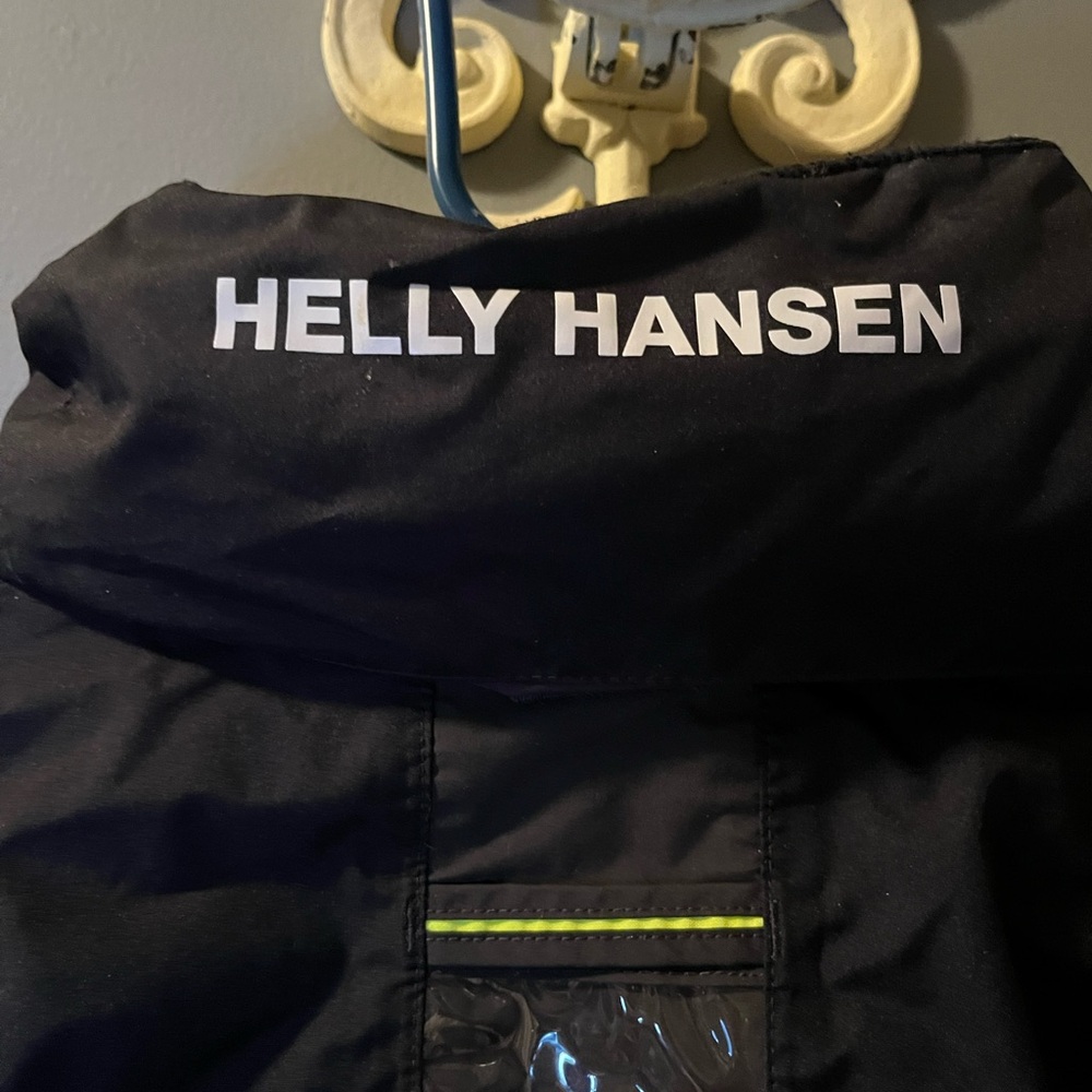Helly Hansen Black Performance Jacket with Yellow… - image 5